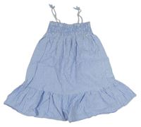 Modro-bílé pruhované lehké šaty H&M