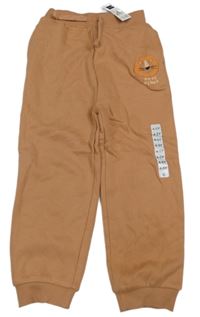 Nové - Hnědé tepláky s lvem Dunnes