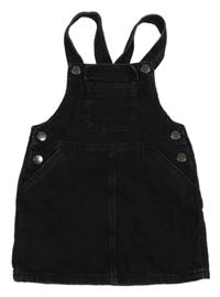 Černé riflové laclové šaty Next