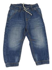 Modré lehké jogger cuff rifle H&M