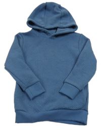 Tmavomodrá prošívaná mikina s kapucí Next