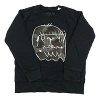 Černá mikina s potiskem