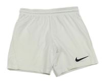 Bílé sportovní funkční kraťasy s logem Nike