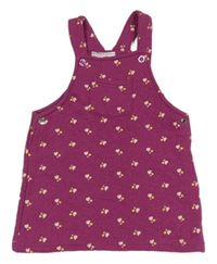 Vínové prošívané teplákové laclové šaty se srdíčky Ergee