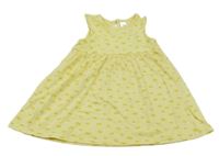 Žluté bavlněné šaty s citróny C&A