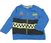 Modré triko s potiskem Dopodopo