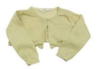 Béžové třpytivé svetrové propínací bolerko M&S