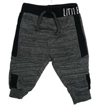 Šedo-černé tepláky s nápisem zn. Primark