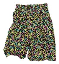 Barevné leopardí lehké culottes kalhoty Kiki&Koko