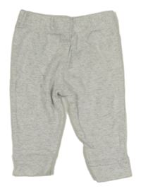 Šedé melírované lehké tepláky 