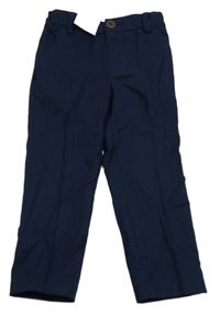 Nové - tmavomodré společenské chino kalhoty Next