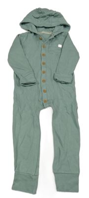 Zelená tepláková kombinéza s kapucí George