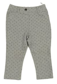 Šedé vzorované tregíny C&A