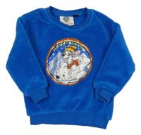 Modrá plyšová mikina s obrázkem Nickelodeon