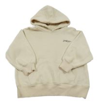 Smetanová mikina s nápisem a kapucí Zara