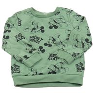 Zelená mikina s Mickeym Primark