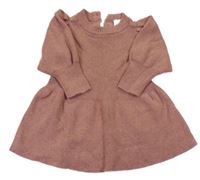 Starorůžové pletené šaty H&M