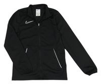 Černá sportovní funkční propínací mikina s logem Nike