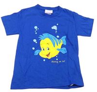 Safírové tričko s Flounderem - Ariel Disney