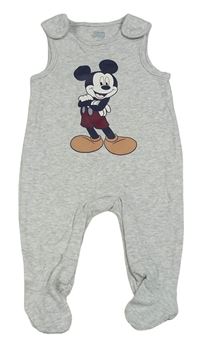 Světlešedé melírované dupačky s Mickeym C&A