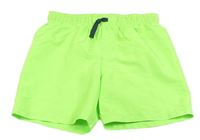 Neonově zelené plážové kraťasy H&M