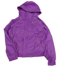 Fialová šusťáková funkční bunda s kapucí zn. Mountain Warehouse