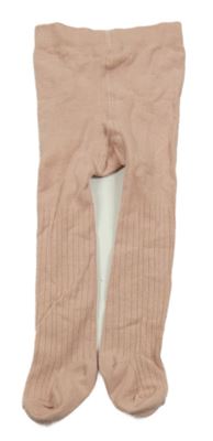 Růžové pruhované punčocháče H&M