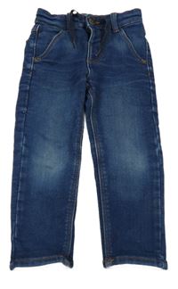 Tmavomodré teplákové skinny rifle Kiabi