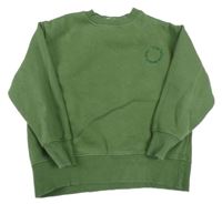 Zelená mikina s nápisem 