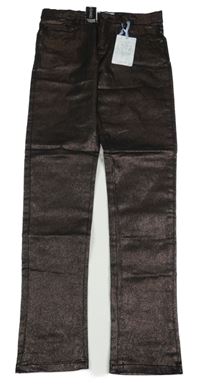 Nové - Černo-stříbrné třpytivé rifle Dunnes Stores