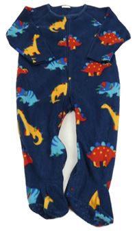 Tmavomodrý fleecový overal s diny Next