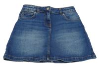 Modrá riflová sukně s hvězdami Boden 