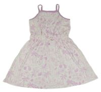 Bílo-růžové šaty s ovocem M&S