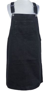 Dámské černé riflové laclové šaty Denim 
