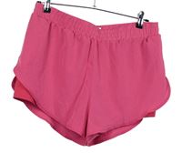 Dámské tmavorůžové sportovní dvojité kraťasy Shein 
