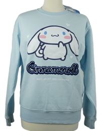 Nové - Pánská světlemodrá mikina s potiskem Cinnamoroll zn. Primark vel. XXS