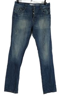 Pánské modré šisované rifle 98-86 vel. 30/32