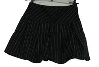 Dámská tmavomodrá proužkovaná sukně H&M