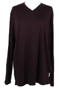 Nové - Pánské vínové triko Calvin Klein 