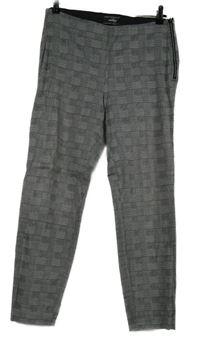 Dámské černo-bílé kostkované tregín Tchibo 