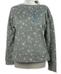 Nové - Dámské šedé hvězdičkované plyšové pyžamo M&S