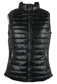 Dámská černá šusťáková zateplená vesta 