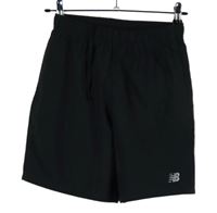 Dámské černé šusťákové sportovní funkční kraťasy s logem New Balance 