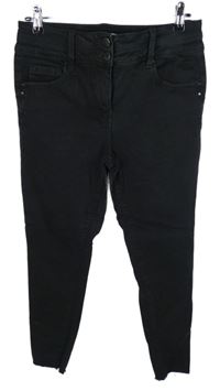 Dámské černé skinny rifle