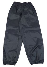 Tmavomodré šusťákové nepromokavé kalhoty Quechua