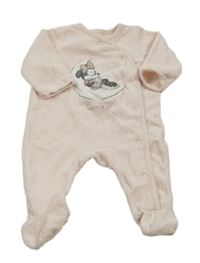 Světlerůžový sametový overal s Minnie C&A