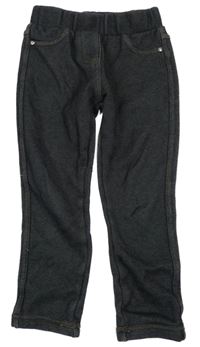 Tmavomodré melírované teplé tregíny Topolino