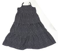 Černé květované šaty H&M