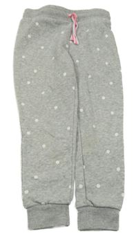 Světlešedé tepláky s puntíky H&M