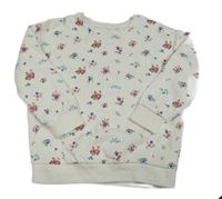 Bílá květovaná mikina George